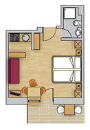 Apartment 2 (for 2-3 persons)