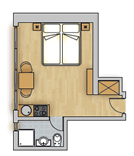 Apartment 4 (für 2 Personen)